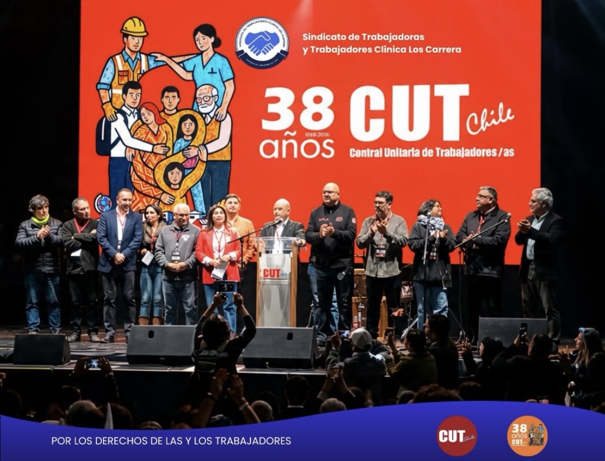"Unidad para recuperar Chile": directiva participa en el 38° aniversario de la CUT