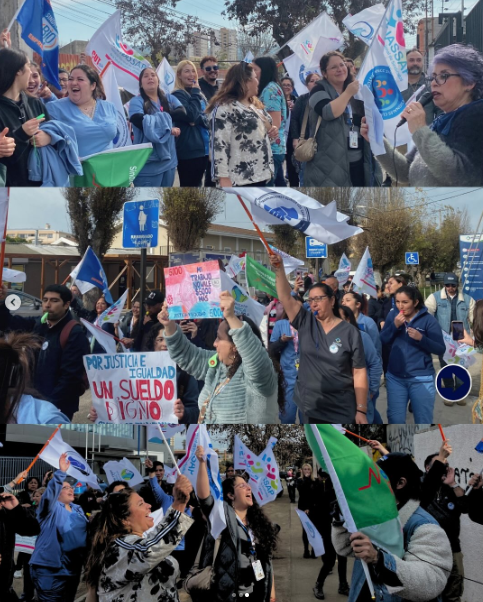 Sindicatos de la salud privada respaldan movilización de trabajadores de Clínica Los Carrera