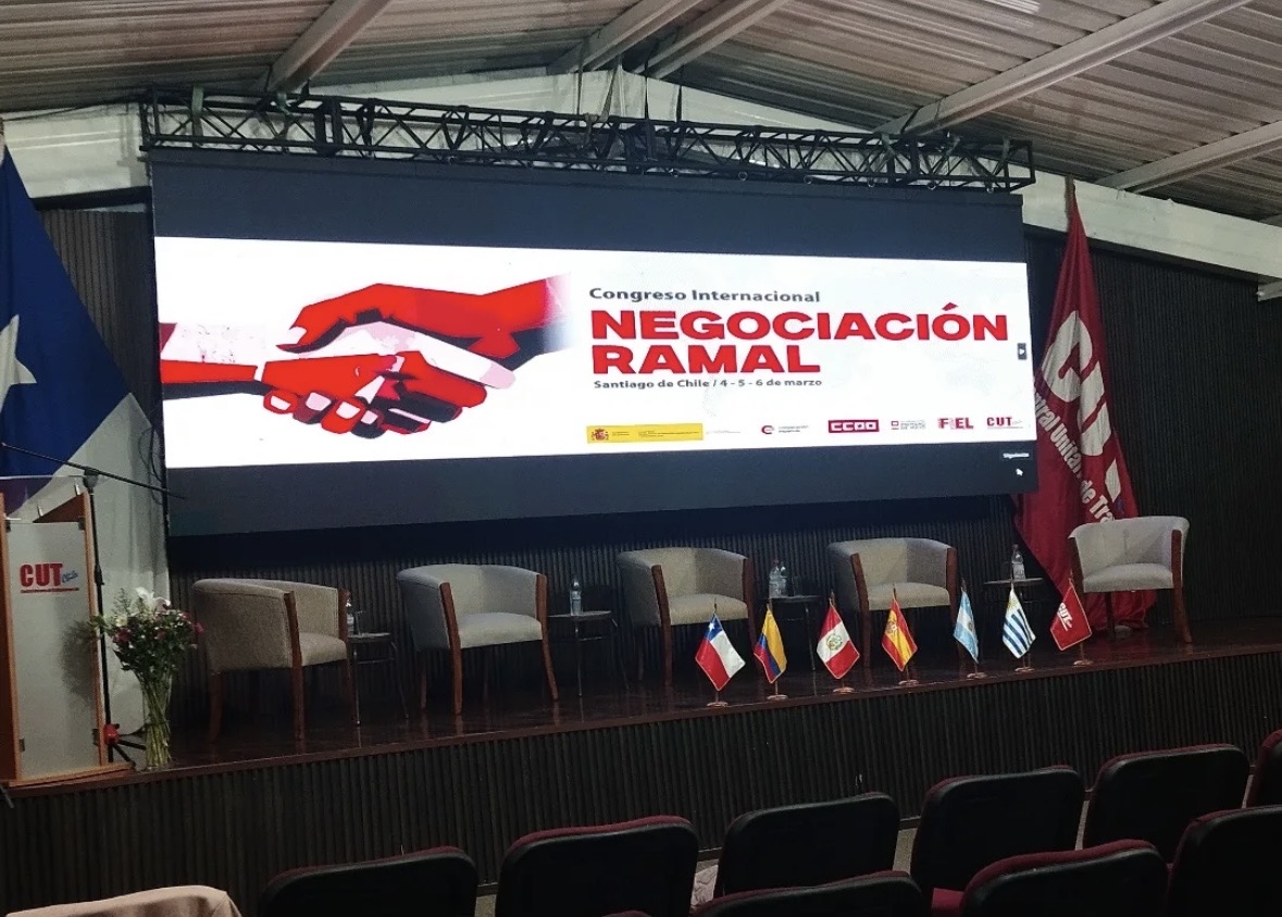 Directiva se suma al Congreso Internacional sobre Negociación Ramal organizado por la CUT